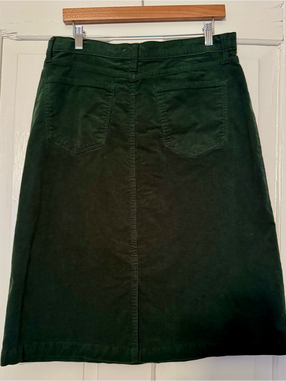St. John's Bay Dark Green Midi A-Line Skirt - Picture 3 of 3